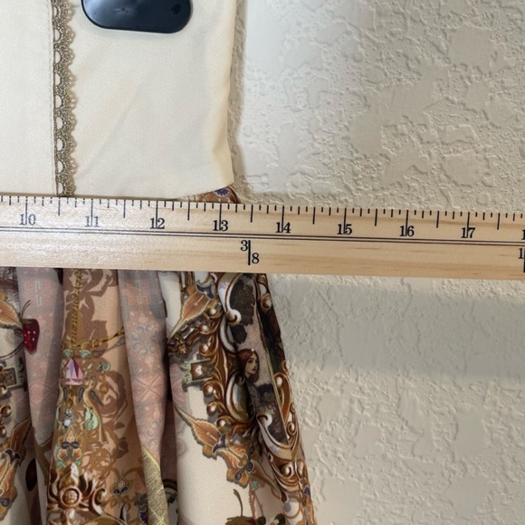 Lolitimes Fairytale Print Whimsigoth Skirt Size Small Multicolor Bow Lace Lined - Picture 10 of 13